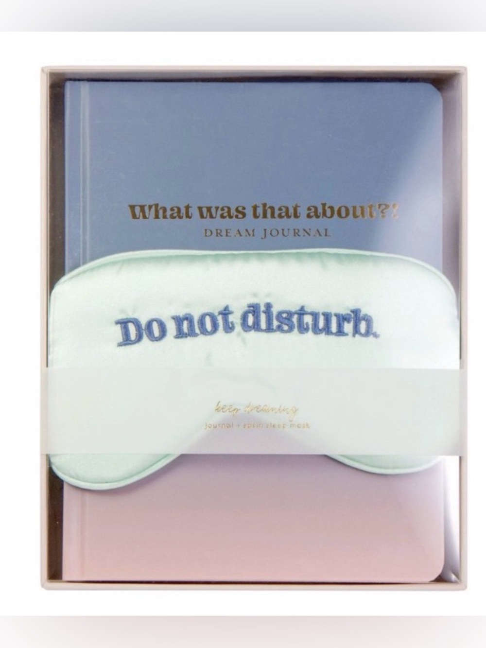 “Keep Dreaming” Journal and Satin Mask Set